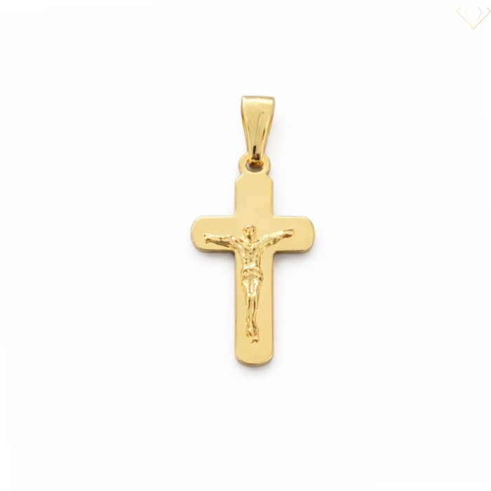Złocony Krzyżyk z Wizerunkiem Pana Jezusa – Srebro 925 Susetti.