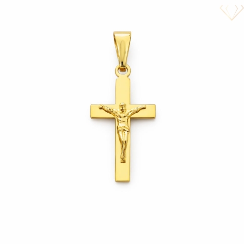 Srebrny wisiorek pozłacany z wizerunkiem Pana Jezusa pr.925