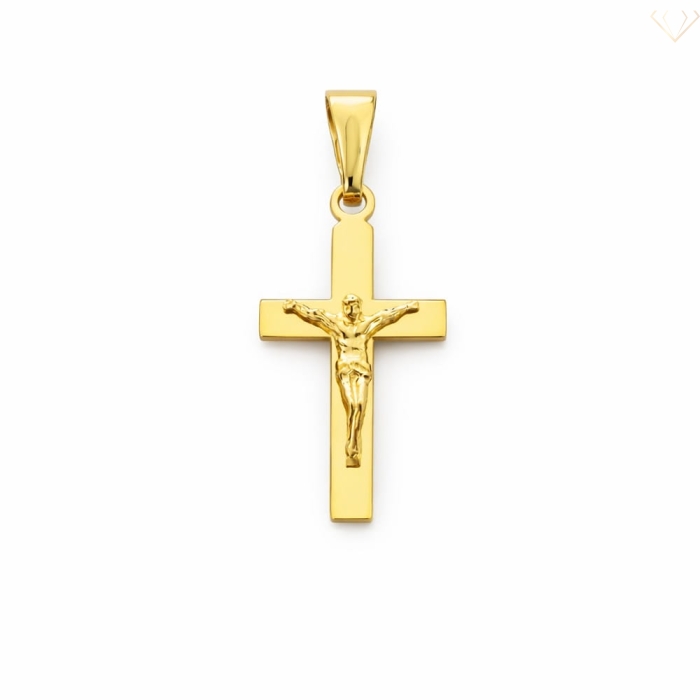 Srebrny Krzyżyk Pozłacany pr.925 z Pasją  Susetti.