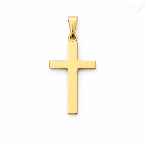 Srebrny wisiorek krzyżyk pozłacany srebro pr.925