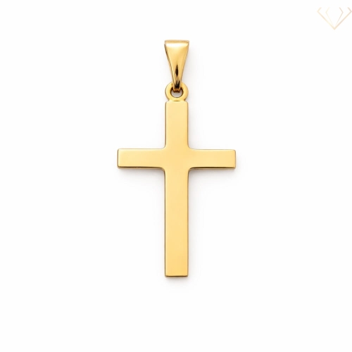 Srebrny wisiorek, krzyżyk pozłacany pr.925