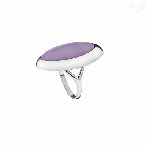 Srebrny pierścionek z  kamieniem- kwarc różowy R16