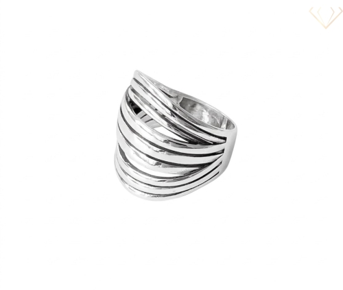 Srebrny pierścionek 925 szeroki gładki R20