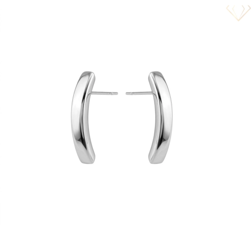 Srebrne kolczyki eleganckie klasyczne srebro pr.925 polerowane 2.5 cm