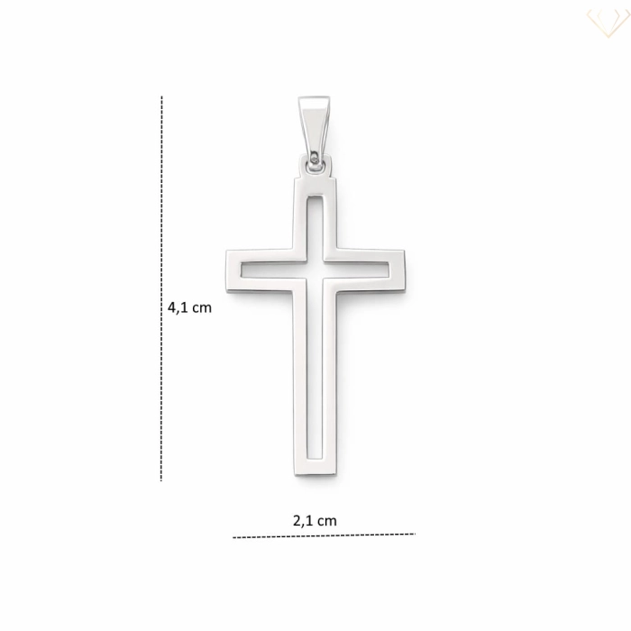 Srebrny krzyżyk próby 925 Ażurowy na pamiątkę