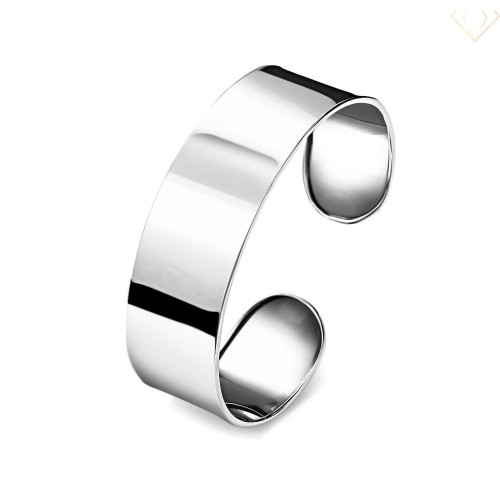 Srebrna bransoletka gładka szeroka 2,1 cm Bangle