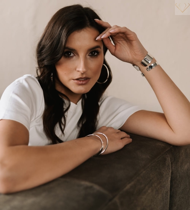 Srebrna bransoletka sztywna gładka zapinana próba 925