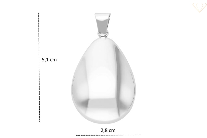 Srebrna zawieszka gładka wisiorek pr925
